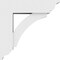 Ekena Millwork Standard Thorton Architectural Grade PVC Bracket with Traditional Ends, 5"W x 14"D x 14"H BKTP05X14X14THR01 - alternate 2